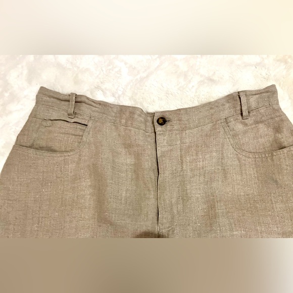 The Territory Ahead Beige Linen Shorts Women’s Size 16 - Picture 6 of 10